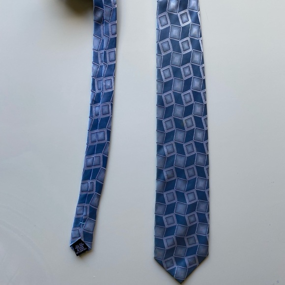 Other - Stafford Essentials 100% Silk handmade Blue Tie